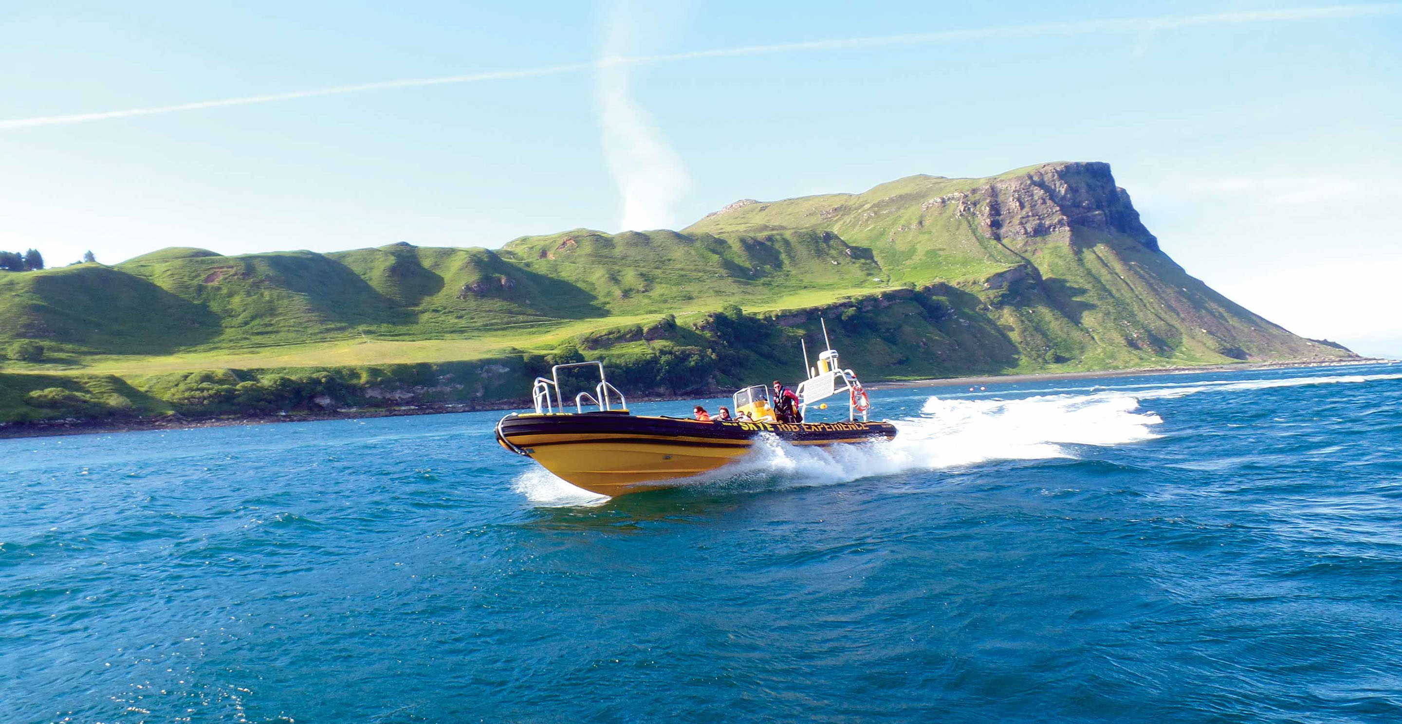 Isle of Skye RIB experience Fast RIB boat tour see scenery and Wildlife on Skye Raasay and Rona
