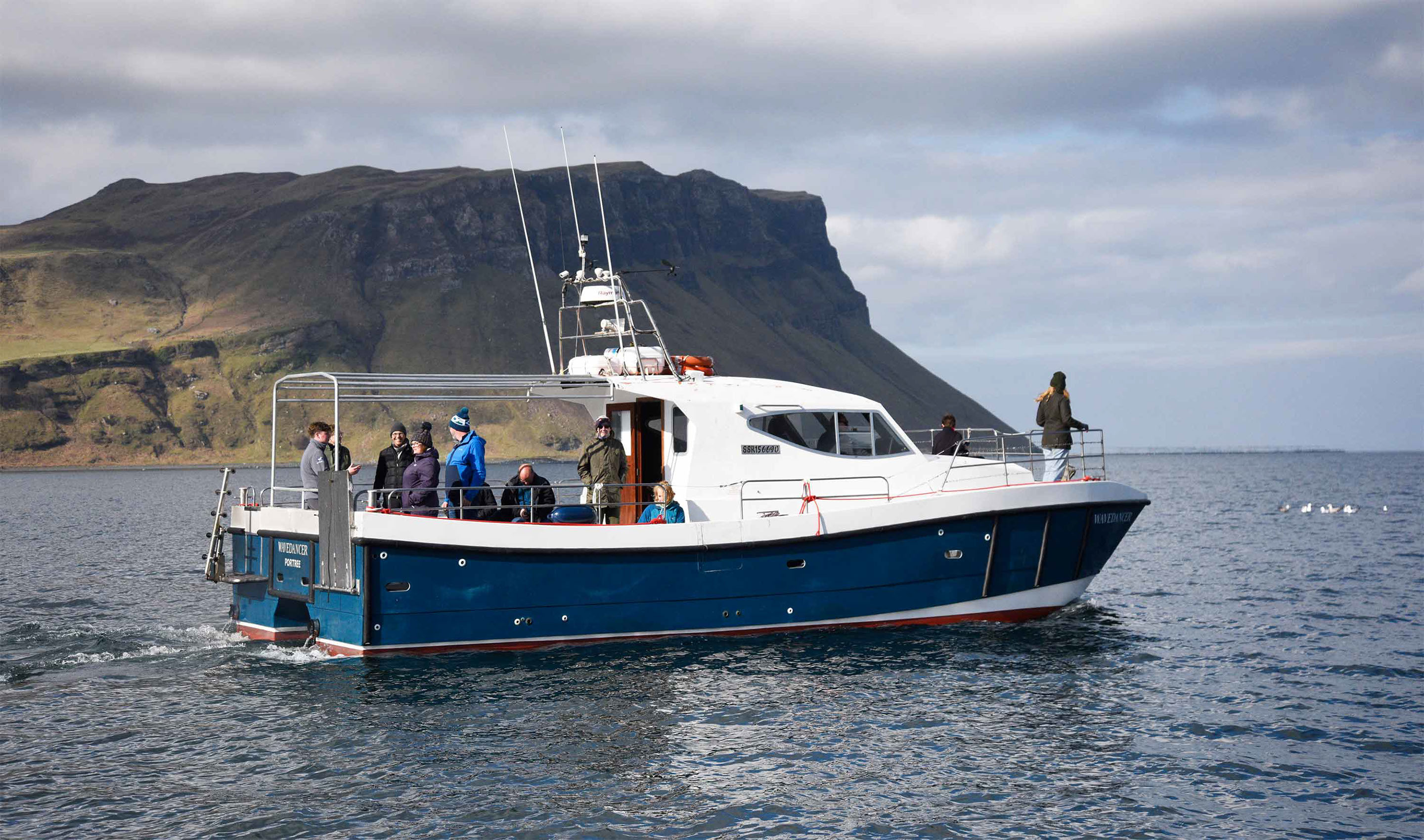 Stardust Boat Trips boat tours of Skye Raasay and Rona see Wildlife including Puffins and Dolphins